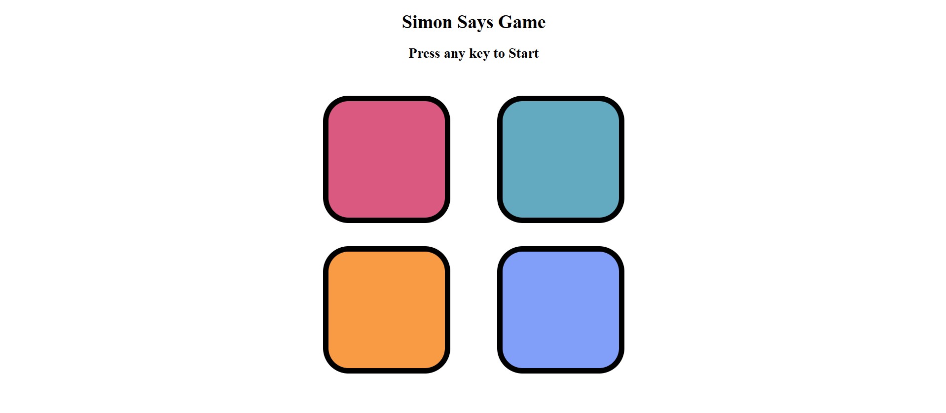 Simon-Says – Color Memory Game project preview